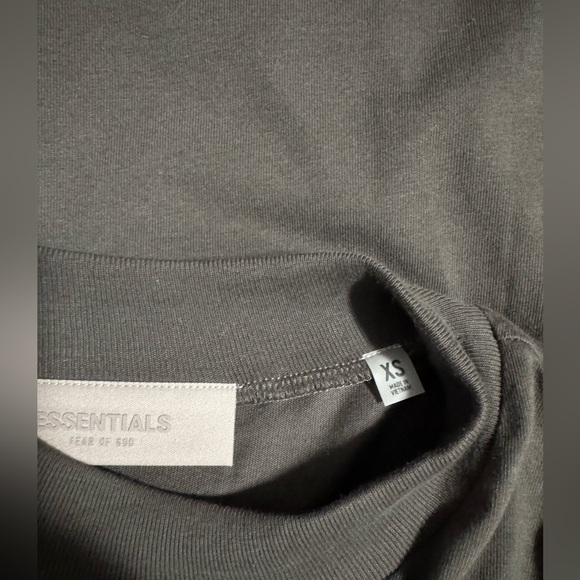 Essentials Men's Charcoal Tee XS - Picture 4 of 5